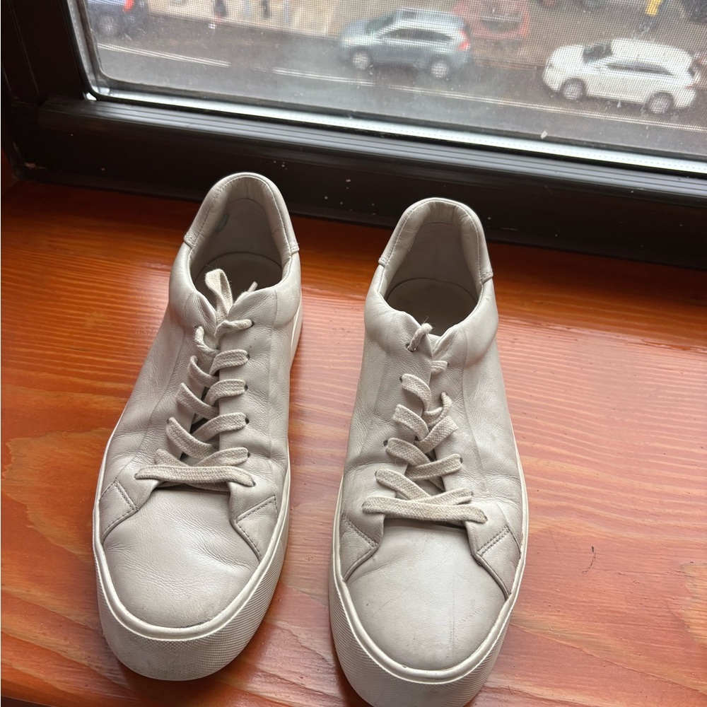Vince Benfield Leather Platform Sneaker